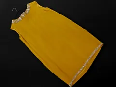 Diagram ダイアグラム グレースコンチネンタル ビシュー ノースリーブ ワンピース size36/黄 ■◆ レディース
