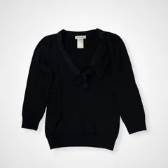 CELINE セリーヌ / シルクカシミヤニット ブラック SIZE:Mのサムネイル