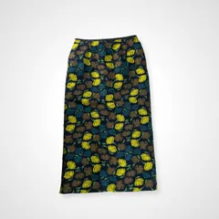 TOMORROWLAND collection トゥモローランドコレクション / カットフラワージャカード Iラインミディスカート 未使用品 参考定価：27,000+tax SIZE:34