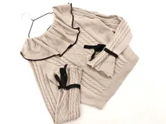 titty＆Co. ティティーアンドコー フリル リボン ニット セーター sizeF/グレー ◇■ レディース