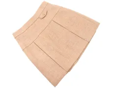 新品 KUMIKYOKU 組曲 ウール100% Aライン 台形 スカート size3/茶 ◇■ レディース