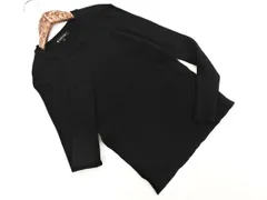 GLOBAL WORK グローバルワーク リブ ニット セーター sizeL/黒 ◇■ レディース