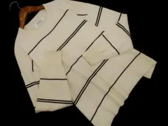 LOWRYS FARM ローリーズファーム ボーダー ニット セーター sizeM/オフホワイト ◇■ レディース