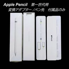 【新品★付属品一式】apple pencil アダプター 第一世代 替え芯 ペン先 アップルペンシル 付属品のみ　（1007-25）