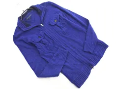 TOMMY HILFIGER トミーヒルフィガー ニット スタンドカラー ジャケット sizeL/青 ◇■ メンズ