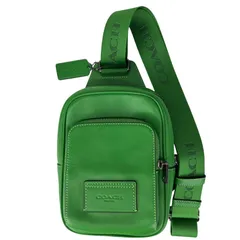 【COACH】コーチ CX071 レーサー スリング パック グリーン メンズ レディース ワンショルダーバッグ 【中古】 USED-A【9356】