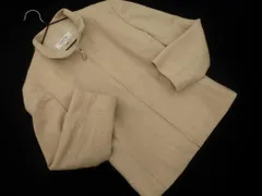 LANVIN ランバン ウール混 ジップアップ スタンドカラー ジャケット size38/ベージュ ◇■ レディースのサムネイル