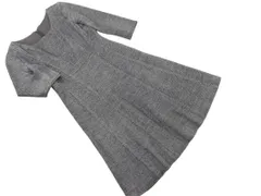 COUP DE CHANCE クードシャンス ウール混 Aライン ワンピース size34/チャコール ◇■ レディース