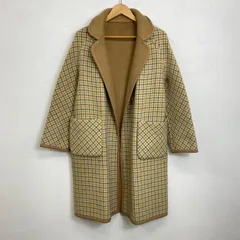 Bickler リバーシブル コート ウール カシミア カシミヤ イギリス製 ガンクラブ チェック 古着 vintage B731