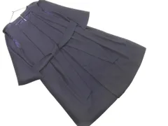 HARYU ハリュ レッセパッセ フォーマル ウエストリボン ケーブ ワンピース size38/濃紺 ■■ レディース