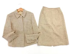 NEWYORKER ニューヨーカー ウール混 ジャケット スカート セットアップ size7/カーキ ◇■ レディース