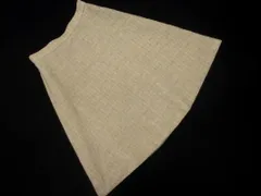 NATURAL BEAUTY BASIC ナチュラルビューティーベーシック ウール100% チェック フレア スカート sizeM/ベージュ ◇■ レディース