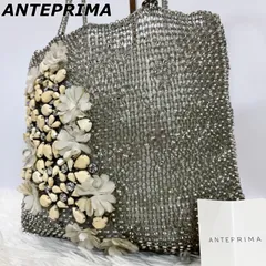 アンテプリマ ANTEPRIMA ワイヤーバッグ トートバッグ ハンドバッグ 手持ち 手提げ ラインストーン フラワーデザイン 花 カード付きのサムネイル