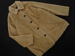 JEANASIS ジーナシス フェイクファー ジャケット sizeF/ベージュ ◇■ レディース