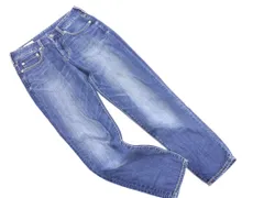 PLST プラステ USED加工 デニムパンツ size24/青 ■■ レディース