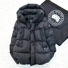 正規品・付属品あり CANADA GOOSE カナダグース オズボーン パーカー ダウンジャケット アウター ブルゾン メンズ 極暖 腕ワッペン ダブルファスナー ブラック M相当