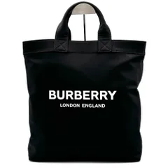 美品 BURBERRY バーバリー ARTIE アルティエ トートバッグ ロゴプリント バーティカル 大容量 A4収納可 メンズ レディース ブラック 黒のサムネイル