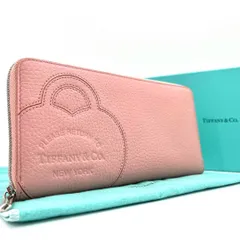 Tiffany＆Co ティファニー リターントゥ 長財布 ラウンドファスナー ロゴ型押し ピンクのサムネイル