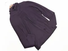 COMME CA コムサ ギャザー タートルネック カットソー size5/紫 ◇■ レディース