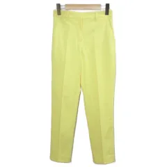 プラステ PLST 21SS リネンブレンドスティックパンツ 12-1206010 ストレッチ S 黄 イエロー /X