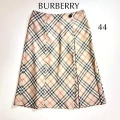 cX68 BURBERRY LONDON 大きいサイズ 44 総柄 ノバチェック チェック柄 ロングスカート 三陽商会 ベージュ バーバリー 極美品