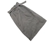 Rope Picnic ロペピクニック グレンチェック タイト スカート size38/グレー ◇■ レディース