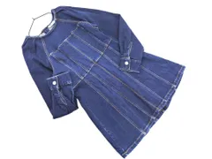 ZARA ザラ デニム Aライン ワンピース sizeM/青 ◇■ レディース
