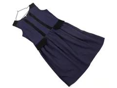 MARC BY MARC JACOBS マークバイマークジェイコブス ウール100% ノースリーブ ワンピース sizeXS/紺 ◇■ レディース