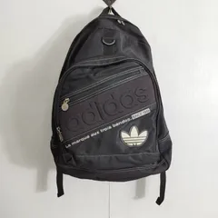 adidas アディダス リュック 90s デイパック ACE 鞄 古着 レトロ トレフォイル ロゴ 平成 ブラック系 B738
