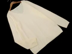 AZUL BY MOUSSY アズールバイマウジー Vネック ニット セーター sizeM/オフホワイト ◇■ レディース