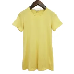 ジルサンダー JIL SANDER 13SS クルーネック Tシャツ カットソー 無地 半袖 美品 S イエロー