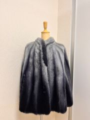 美品】FUR CHIC MINKFUR ミンクファー/クロスミンク/ポンチョ - メルカリ