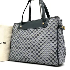 CELINE セリーヌ ハンドバッグ トートバッグ トリオンフ マカダム ビジネス レディース グレー ネイビー 正規品 極美品