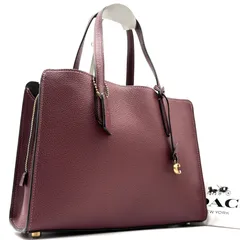 COACH コーチ カーター キャリーオール ハンドバッグ トートバッグレザー レディース ボルドー 自立 レザー 本革 保存袋付き
