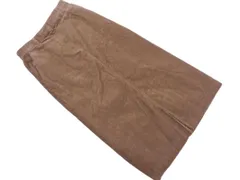 NATURAL BEAUTY BASIC ナチュラルビューティーベーシック コーデュロイ スカート sizeM/茶 ◇■ レディース