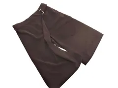 COMME CA MODELS コムサモデルズ ラップ ガウチョ パンツ size11/茶 ■◇ レディース