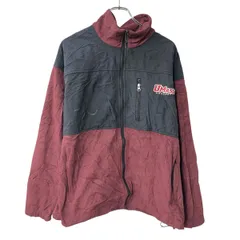 Columbia フリースジャケット XL ワインレッド ブラック コロンビア ジップアップ ドローコード アウター 春秋物 a802-5955