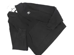 adidas originals アディダスオリジナルス ロゴ 刺繍 プリント プルオーバー パーカー sizeS/黒 ◇■ レディース