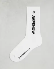 ベイシング エイプ レディース アンダーウェア 靴下 Aape by A Bathing Ape socks WHITE ホワイト