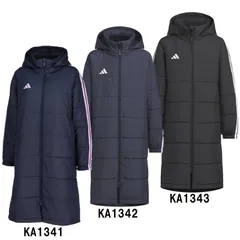 アディダス キッズ マストハブ スリーストライプス ボア ロング コート ベンチコート ジュニア キッズ 防寒  25AW(VS459)、KA1342(レジェンドインク/W)のサムネイル