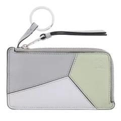 【値下げ】LOEWE ロエベ パズル コインカードケース フラグメントケース コインケース レディース カーフ グリーン/グレー 【中古】