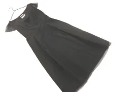 KUMIKYOKU 組曲 PRIER チュール レース カシュクール ワンピース size2/黒 ■◆ レディース