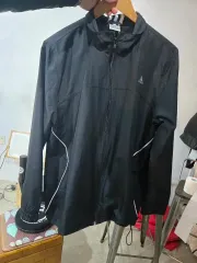 アディダス ブラック ウィンドブレーカー ジャケット XL サイズ