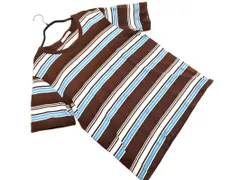 JOURNAL STANDARD ジャーナルスタンダード ボーダー Tシャツ sizeM/茶 ■◆ メンズ