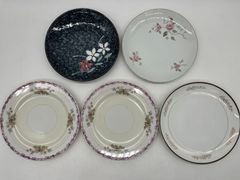 K. Tamura 花柄皿 陶器製 ナルミ 蘭の絵皿 1985年製 - メルカリ