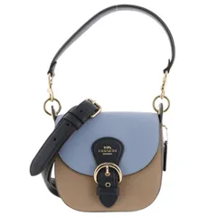 【値下げ】COACH コーチ 2WAY ショルダーバッグ ショルダーバッグ C8744 レディース レザー/レザー ベージュ/ラベンダー/ネイビー 【中古】