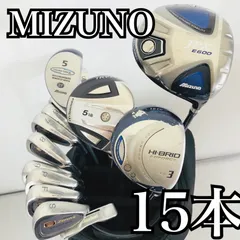 豪華 15本 MIZUNO ミズノ メンズ ゴルフ クラブ セット 初心者 入門 バッグ付き フルセット 右利き パター付