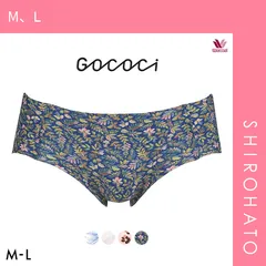 10％OFF【メール便】【SHIROHATO公式】【正規品・新品】ワコール Wacoal ゴコチ GOCOCi CGG534 PGG335 プリント ノーマル ショーツ ハイカット ヘム 無縫製 ML 単品(M、L)