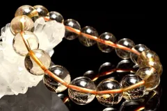 【１点物】高透明◇繊細金針 ゴールドルチルクォーツ　11.5mm　ブレスレット パワーストーン 天然石 _MC5751