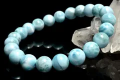 【１点物】瑞々しい艶感 ラリマー　8.5mm　ブレスレット パワーストーン 天然石 _MC5986